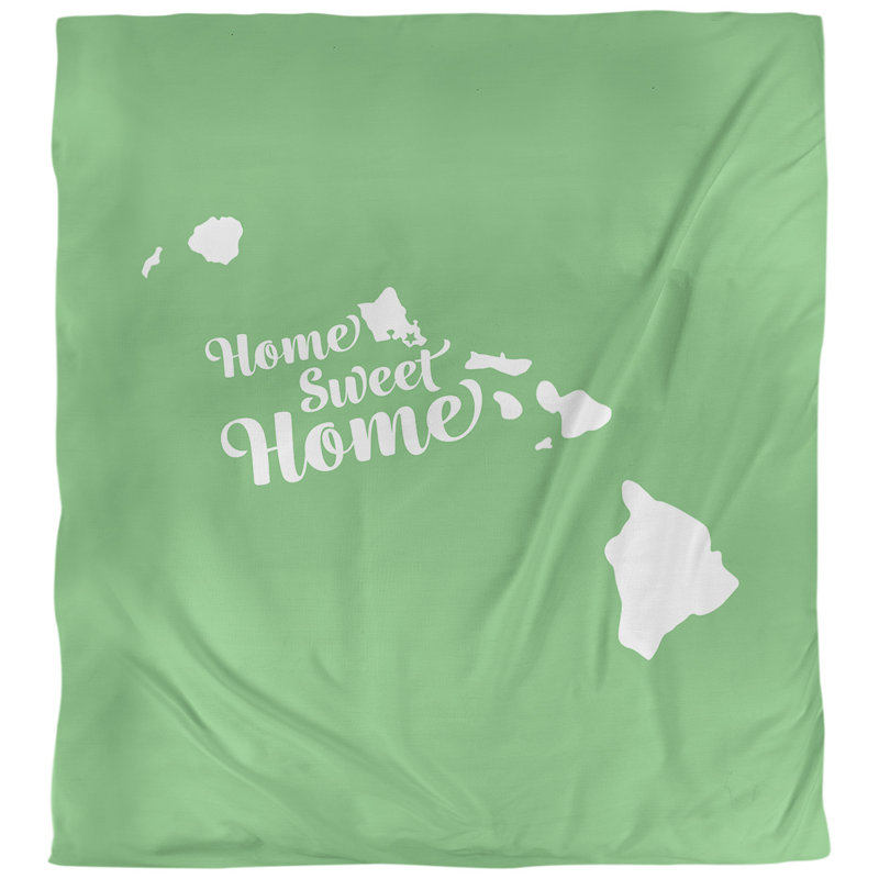 Housse de couette honolulu doux, Housse de couette pour grand lit, Vert, Microfibre