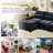 Bodhild Modular Chenille Sectional, with USB Port,Coffee Table And Center Console.-117446451
