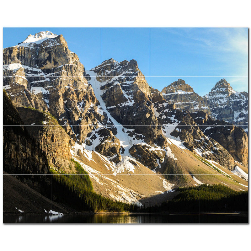Panneau décoratif en céramique satinée 12 po x 12 po