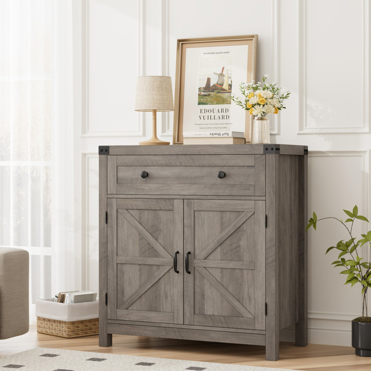 OKD Bathroom Storage Cabinet, Farmhouse Storage Cabinet with