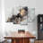 " Black and Gold Splash " 4 Piece Art Set-92829462