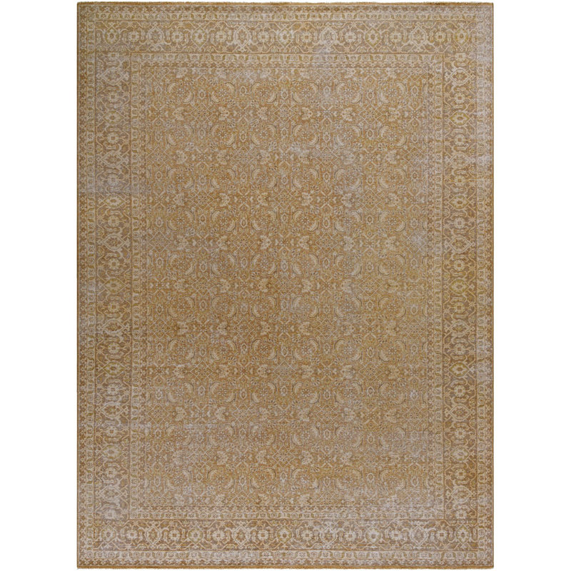 Rectangle Kerman Wool Area Rug, Rectangle 9' x 12'