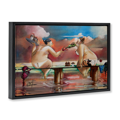 Cadre flottant Wine & Cake On The Jetty, design par Ronald West