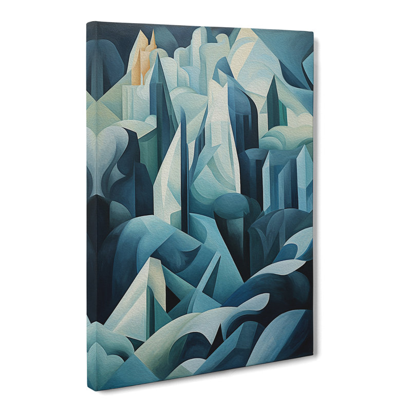 Glacier Dadaism Art No.2 - Wrapped Canvas, 50cm H x 35cm W x 3cm D