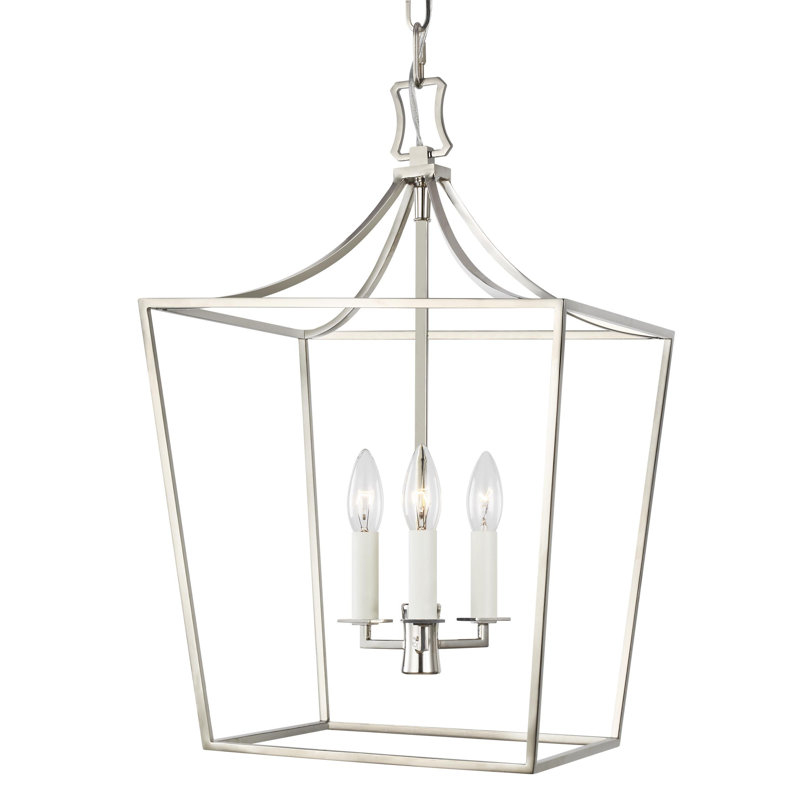 Southold 3 - Light Chandelier, Polished Nickel