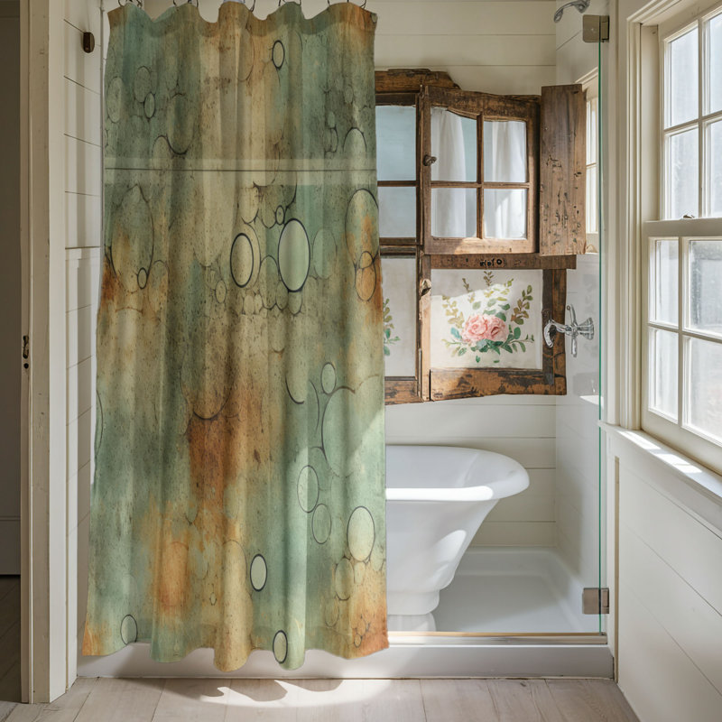 Colourful Distress - Premium Shower Curtain, 71" W x 74" L
