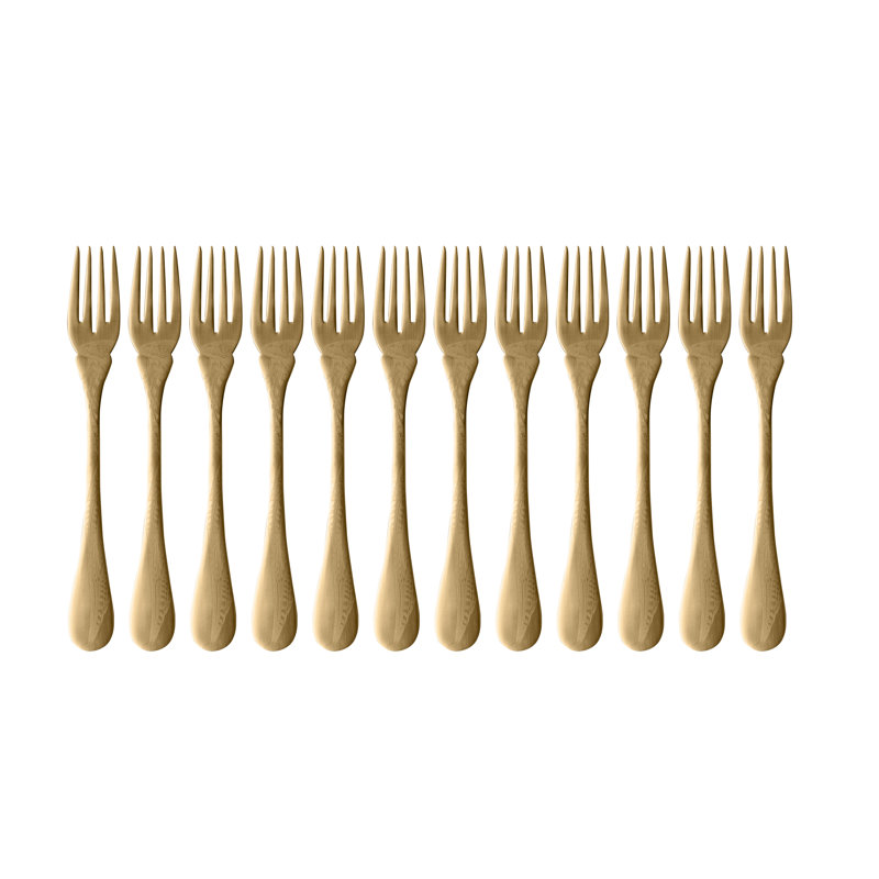 Caccia Table Fish Fork - 12 Pieces, Ice
