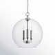 Vermilion 3 Light Glass Dimmable Pendant