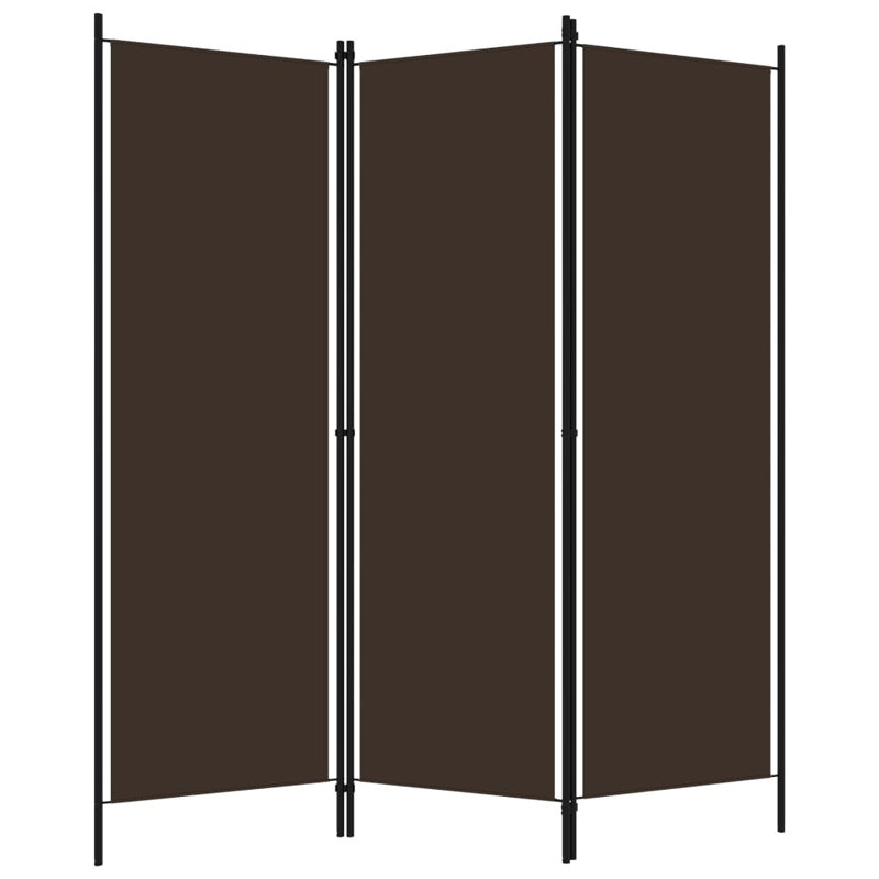 Cloison 3 panneaux vidaXL brun 59,1 po x 70,9 po, 3, Brun, H 70,87 po x l 59,6 po x P 1,6 po