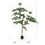 Nandina artificiel en pot vert.-20583805