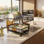 Space-Saving 2-Tier Dish Rack with Swivel Drainer
