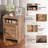 Solid and Manufactured Wood Nightstand with Storage Cabinets-2030290466