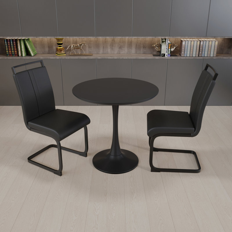 Table de salle à manger 31,5 ", Noir