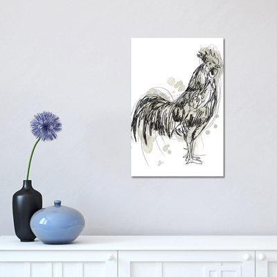 Feathered Fowl III 1 Piece Wrapped Canvas Wall Art