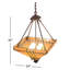 Luminaire suspendu bol 4 lumières unique Matney