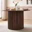 Ensemble de table rustique pour 4 personnes, ensemble de 4 chaises de table de cuisine avec table ronde de 47 pouces-265515666-265515676