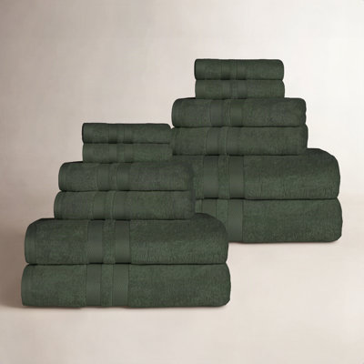 Quick-Drying Dobby Border Cotton Towel Set
