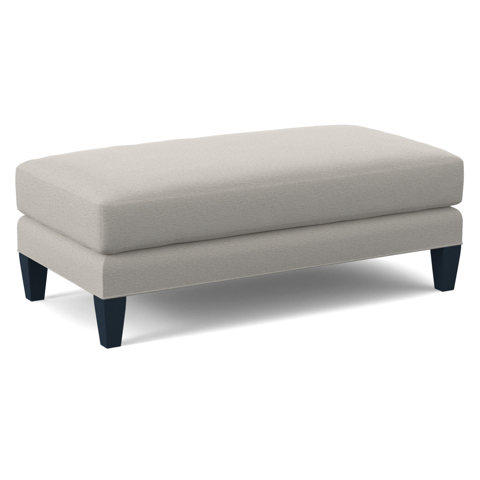 Celeste 48" Ottoman, Brown Geometric, 0456-33, Navy Finish