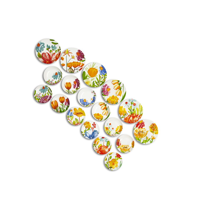 Blooming Piece Porcelain Dinnerware Set - Service for 6