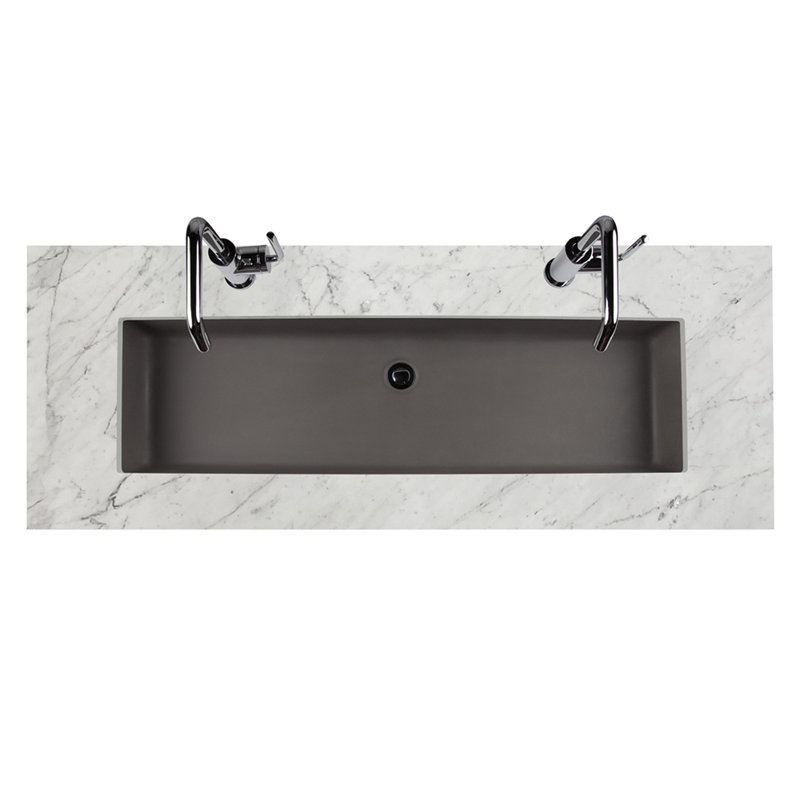 Newterra Concrete Under-mount Sink, Slate