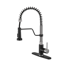 Bolden CASAINC 1.8 GPM Spring Neck Pull Down Kitchen Faucet with Deck Plate
