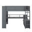 Lit mezzanine double avec bureau-1257299186