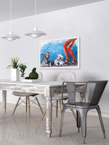 Eyre Tarney - Single Picture Frame Painting, 41cm H x 61cm W x 3.8cm D