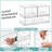 Sorbus Acrylic Storage Containers With Pull-out Drawers - 3 Pack, 4.4? Tall, Clear Stackable Storage Bins Set For Bathroom Organization