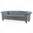 84.65" Rolled Arm Chesterfield 3 Seater Sofa-543757441