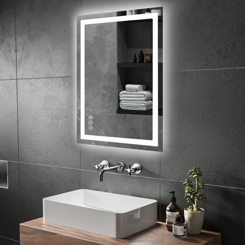 Miroir de salle de bain Carlecia, 20 po x 28 po