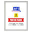 Cadre d'affiche en aluminium 11 po x 14 po M&T Affichages - Cadre de présentation mural à chargement frontal à profil de 0,59 po avec housse antireflet pour affiches, documents et certificats - paquet de 5