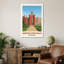 Hampton Court Palace, England - Romantic Travel Poster Celebrating Tudor Grandeur. Giclee Print On Wrapped Canvas. Wall Art, Home Decor - Castles & Palaces, England - Wrapped Canvas Print-1977534398