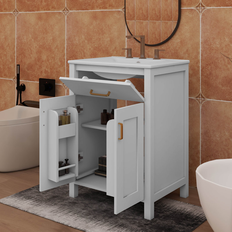 Évier à lessive 24 po avec armoire intégrée