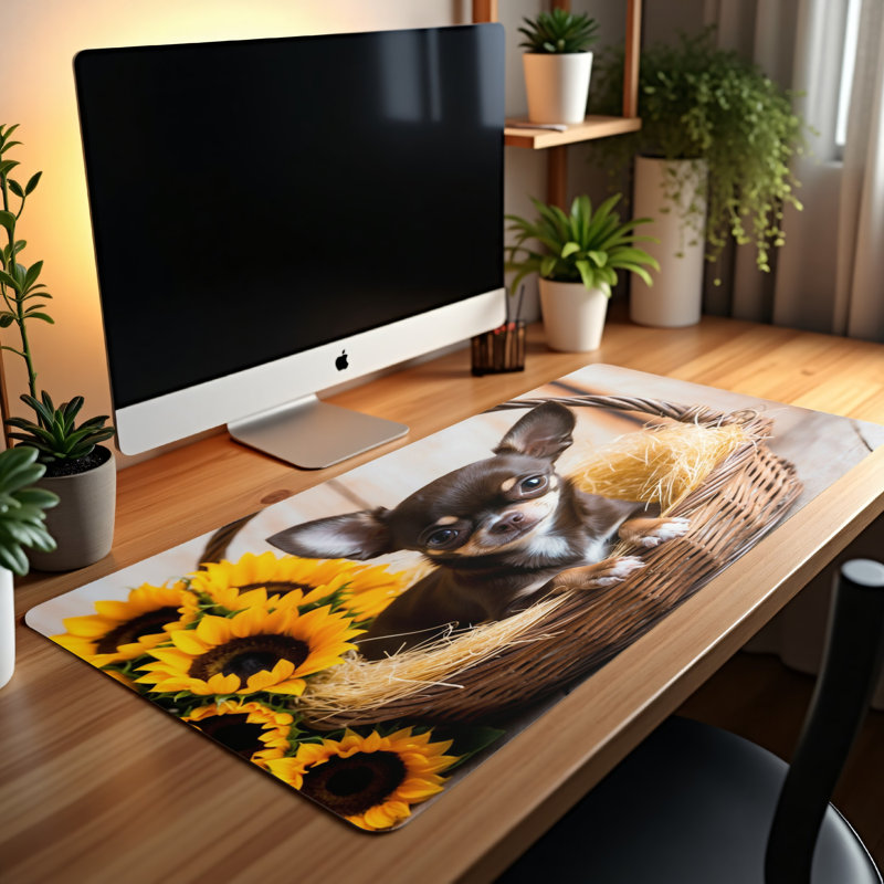 Polyester Desk Pad, 14.4x12.1