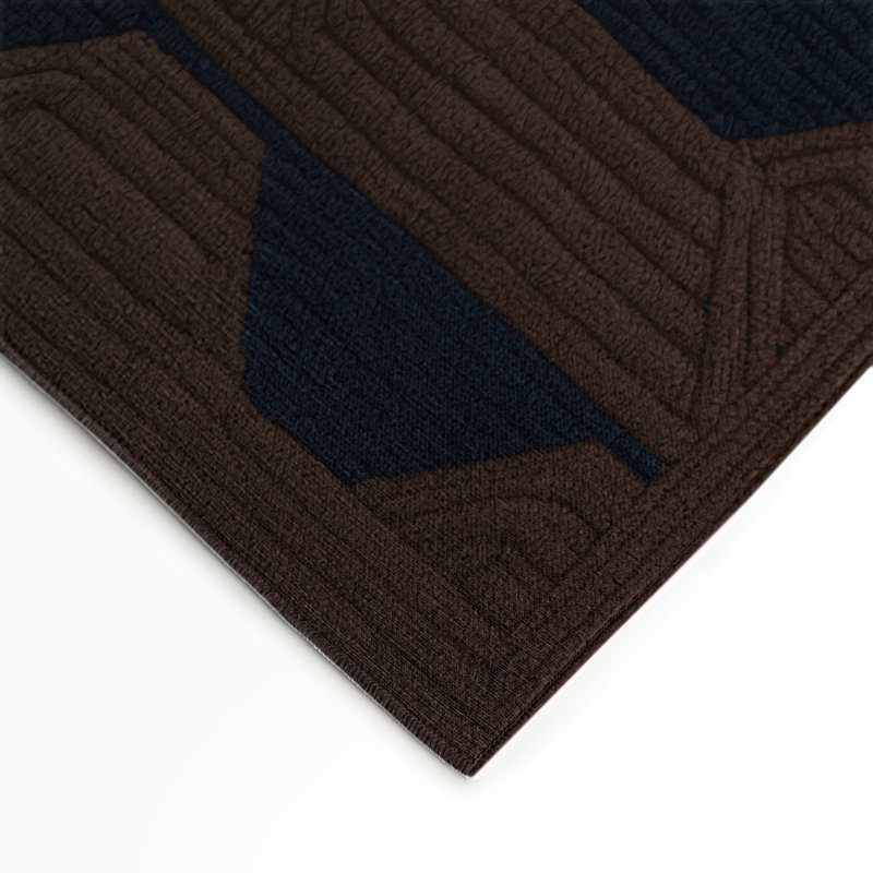 Tapis brun intérieur et extérieur Trellis, Rectangulaire 3 pi x 5 pi