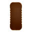 Miroir surdimensionné en bois 31,4 x 1,4 x 74 po avec cadre brun unique