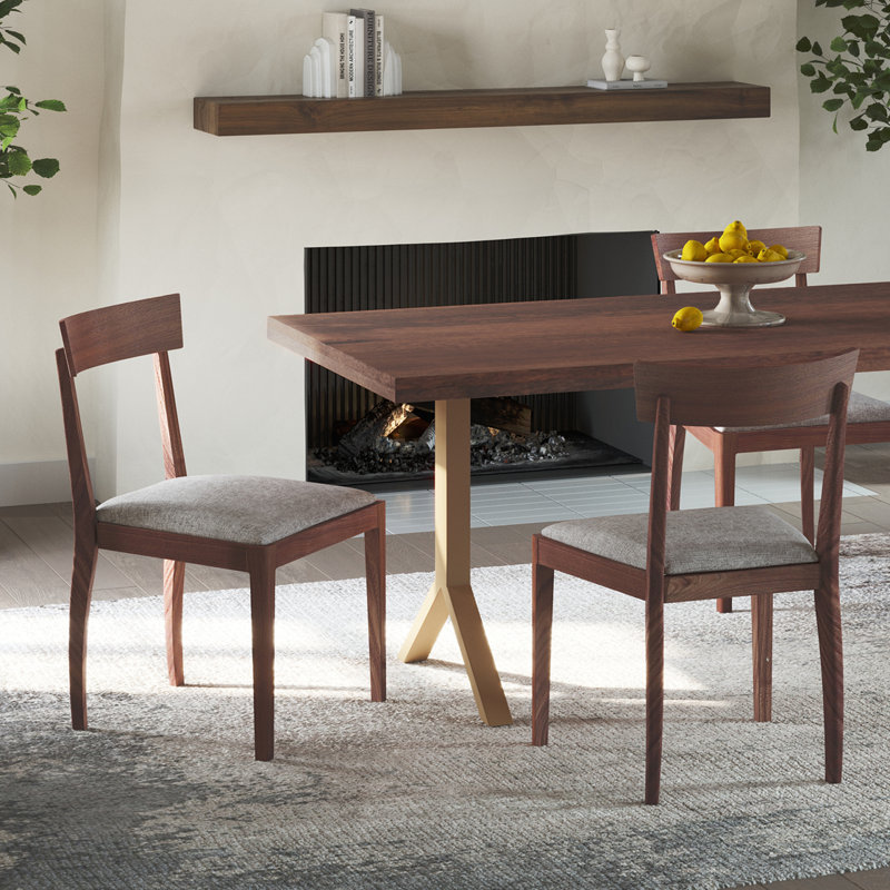 Chaise d'appoint Holmes, Tissage brun brun