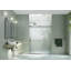Astro 60 - 64 in. x 78 in. Fully Frameless Glass Sliding Shower Door-684791792