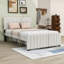 Lit plateforme double tapissier avec lit gigogne-1459487293