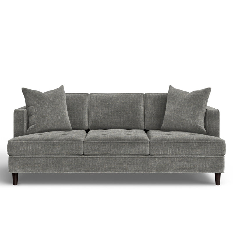 Upholstered 84'' Sofa, Vibe Smokey Chenille