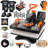8 in 1 Heat Press Machine 12" x 15" Digital Multifunction Shirt Transfer Machine for DIY T-Shirt Hat Cap Mug Plate