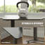 Bureau debout, hauteur réglable, bureau pneumatique, noir-1441619625