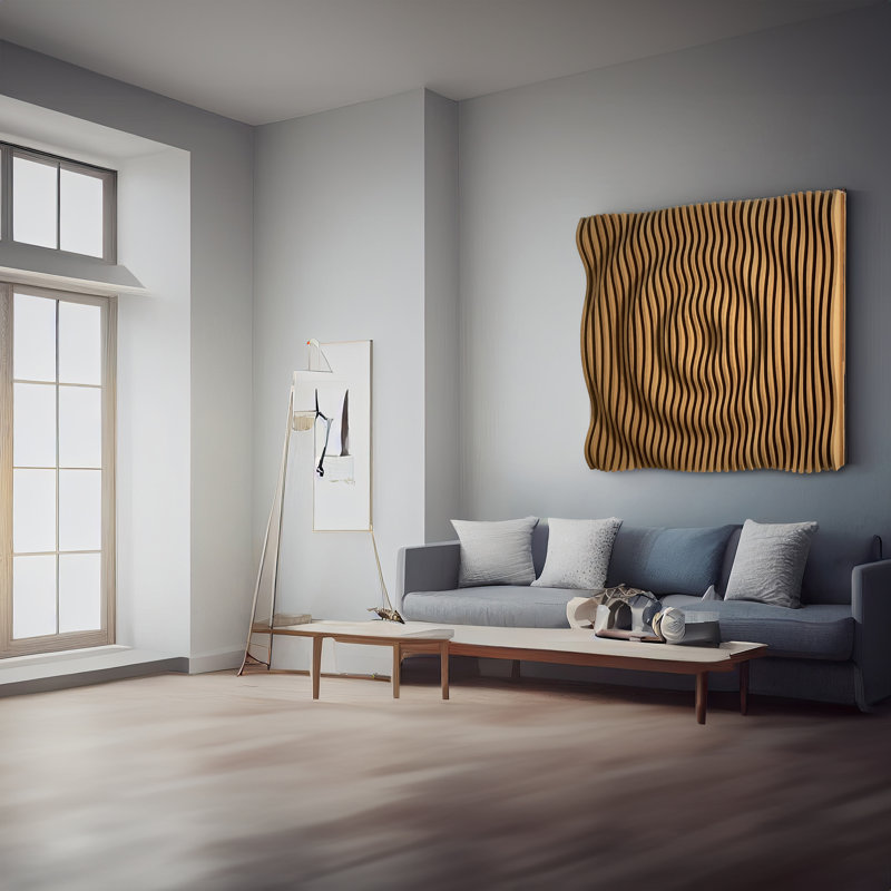 Décoration murale 3D en bois paramétrique