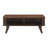 Stylish Storage Cocktail Table Walnut Finish