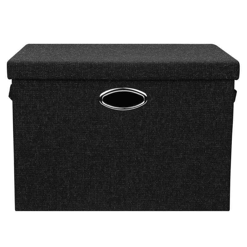 Posprica Fabric Bin, Black