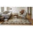 9x12 Ivory Hand-Knotted Wool Floral Border Solid Open Field Modern Contemporary Carpet Rug