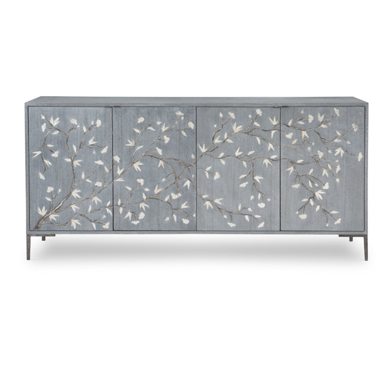 Blossom 78'' Solid Wood Sideboard