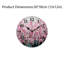 Décoration murale rose à motif de fleurs sauvages, 12 po x 12 po