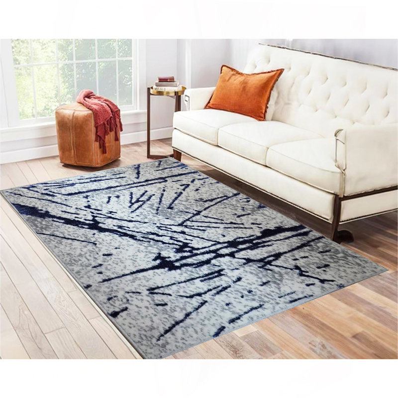 Tapis gris Shifra, Rectangle 4 pi x 5 pi 11 po