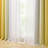 Ombre Blackout Curtains 4 Pcs Set Mix & Matched - 2 Pcs Leaf Sheer Lace & 2 Pcs Ombre Blackout Room Darkening Window Curtains for Bed Room Living Room 63 Inch Long Grommet Thermal Insulated Sunlight Blocking Noise Reducing Yellow Color -447374075-447374072
